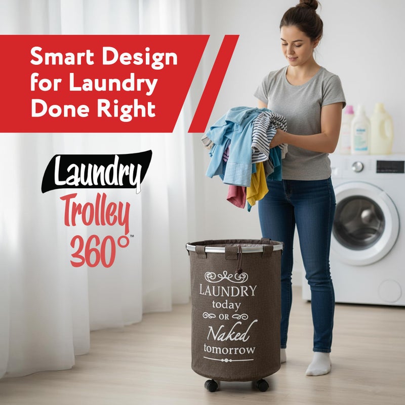 dbest products Laundry Trolley 360 - Image 4